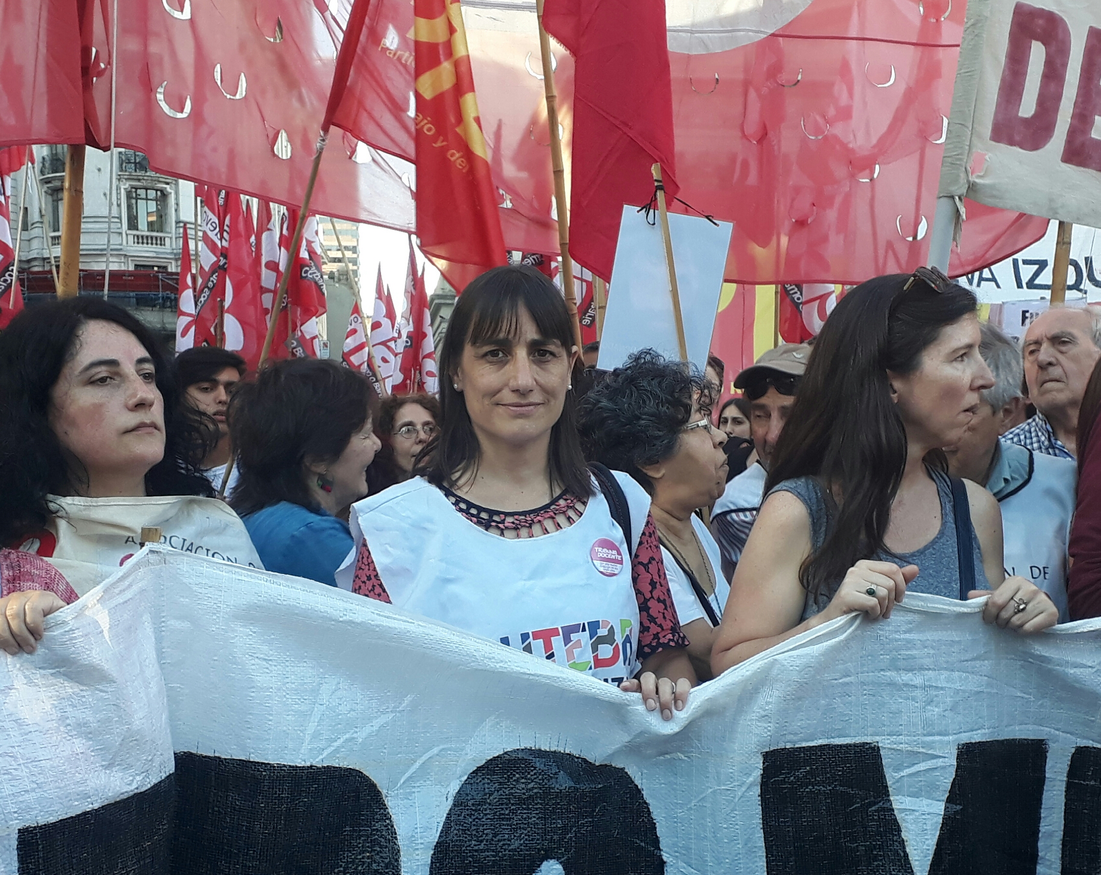 Romina Del Plá: «Movilizamos en una columna independiente por un plan de lucha hasta ganar»