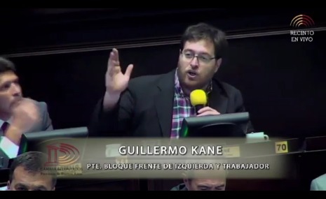 Guillermo Kane: «Vidal quiere imponer un techo salarial del 15% pero garantiza un rendimiento del 27% a la especulación financiera»
