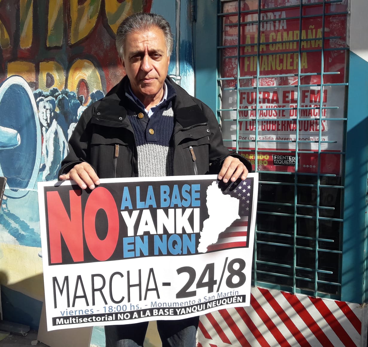 Pitrola en Neuquén: «La base yanqui es un eslabón de una política colonial»