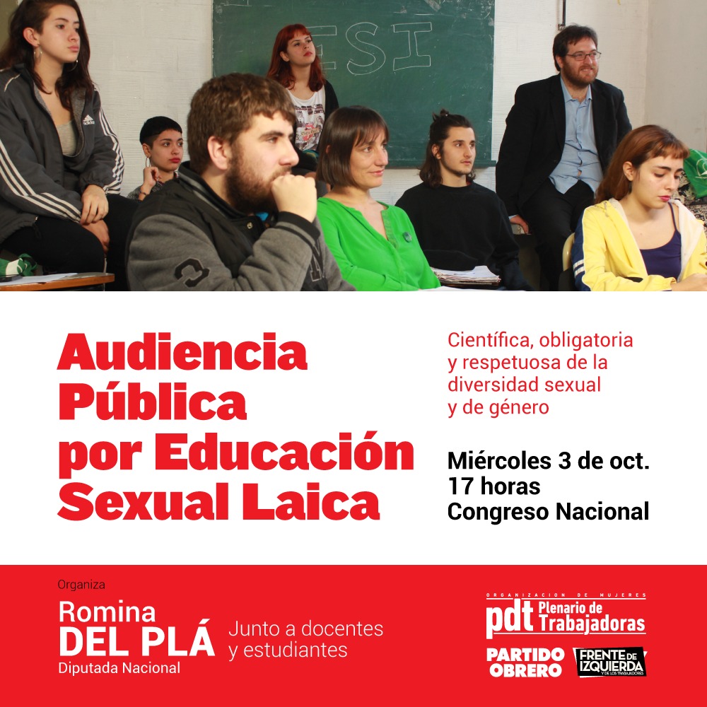 Educación sexual laica: audiencia pública en el Congreso