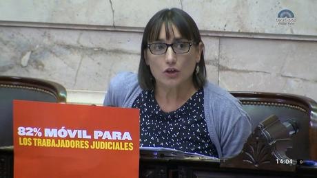 Romina Del Plá: «Se deben derogar de verdad los privilegios y otorgar el 82% móvil a los trabajadores judiciales»