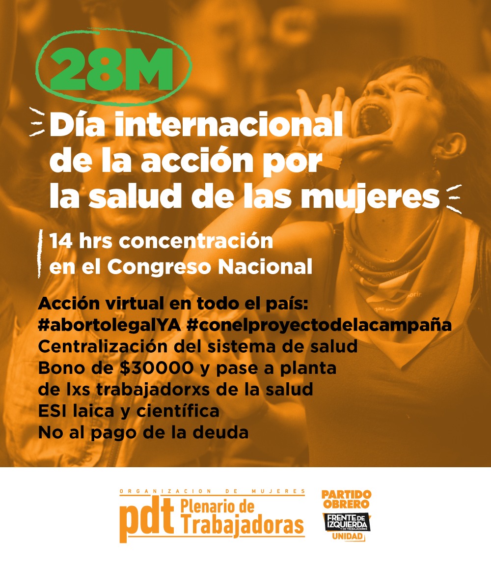 28M: Concentración por el Día Internacional de Acción por la Salud de las Mujeres