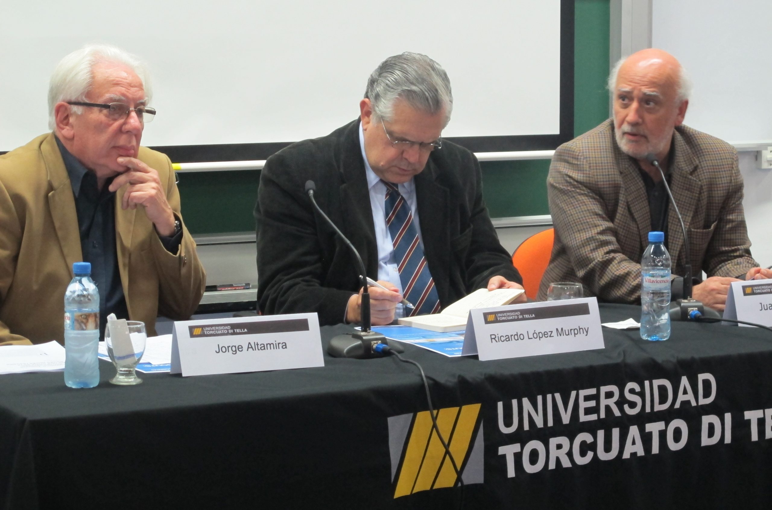 Deuda: Altamira en debate con López Murphy en la Universidad Di Tella