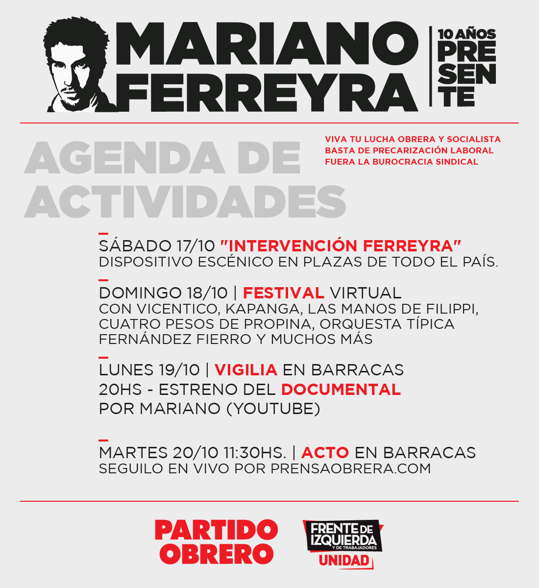 Mariano Ferreyra | 10 años PRESENTE
