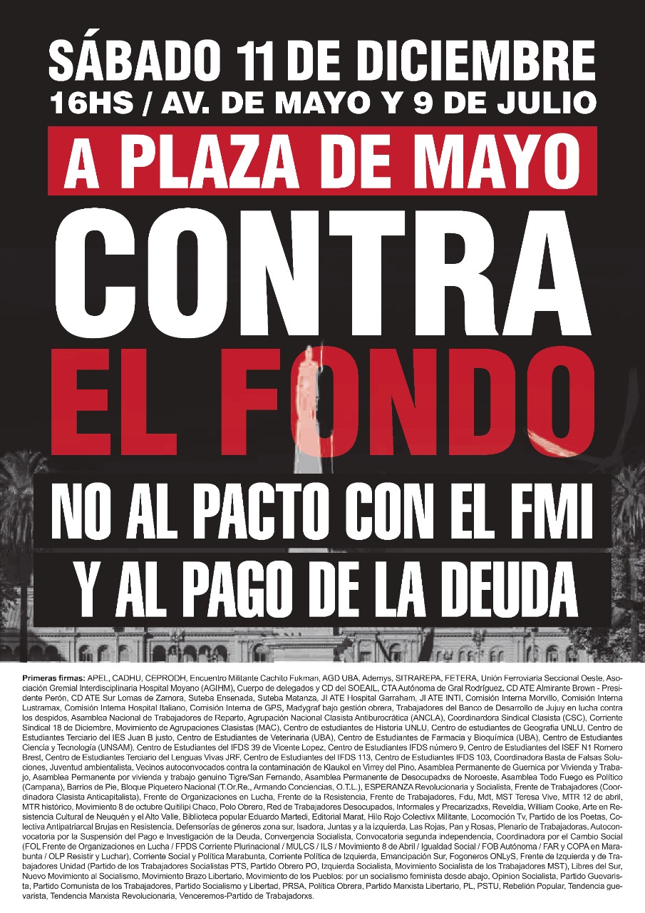 Solano acusó a Leandro Santoro por extorsionar al pueblo argentino en nombre del FMI y llamó a copar la Plaza de Mayo el sábado 11 de diciembre contra el Fondo