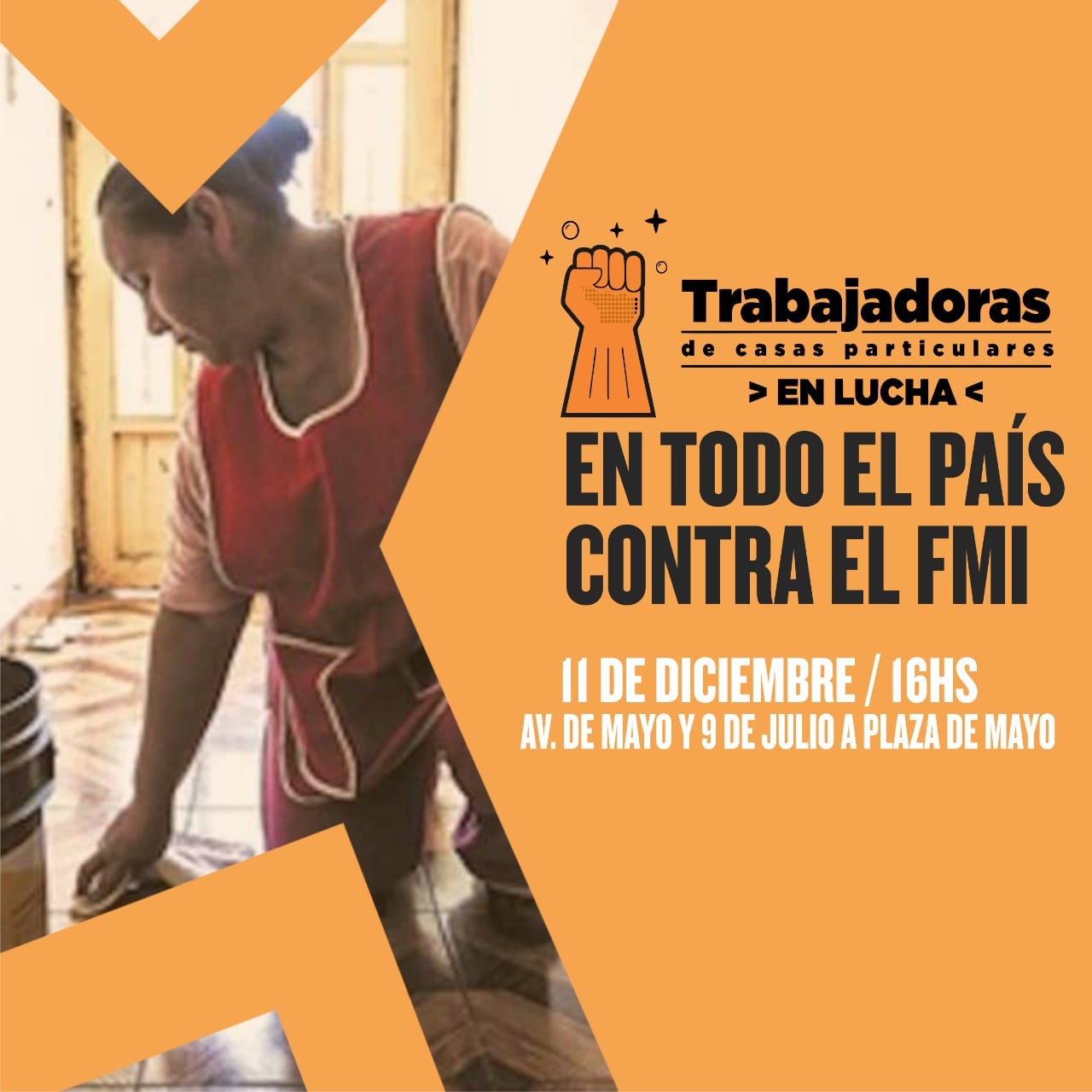 Sábado 11 las trabajadoras de casas particulares participarán del acto contra el FMI
