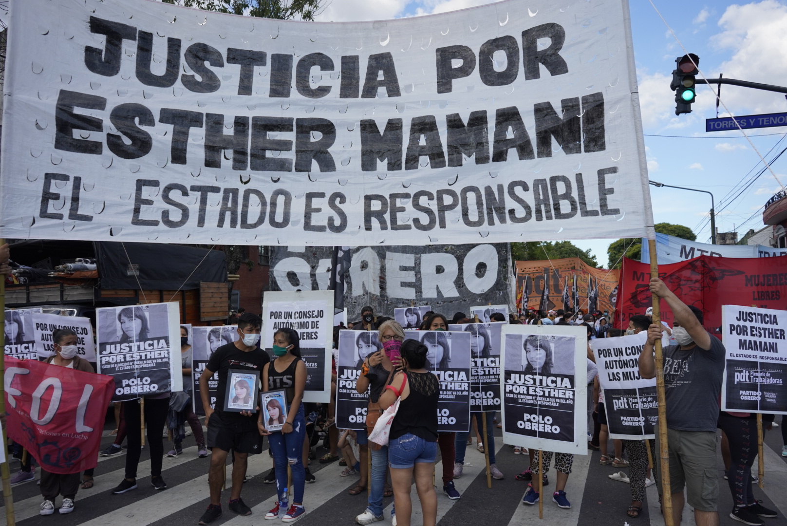 A un año del femicidio de Esther Mamani nos movilizamos