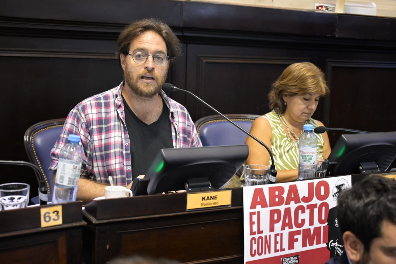 Kane: «Kicillof y Juntos no quieren discutir el FMI y la inflación en la Legislatura»